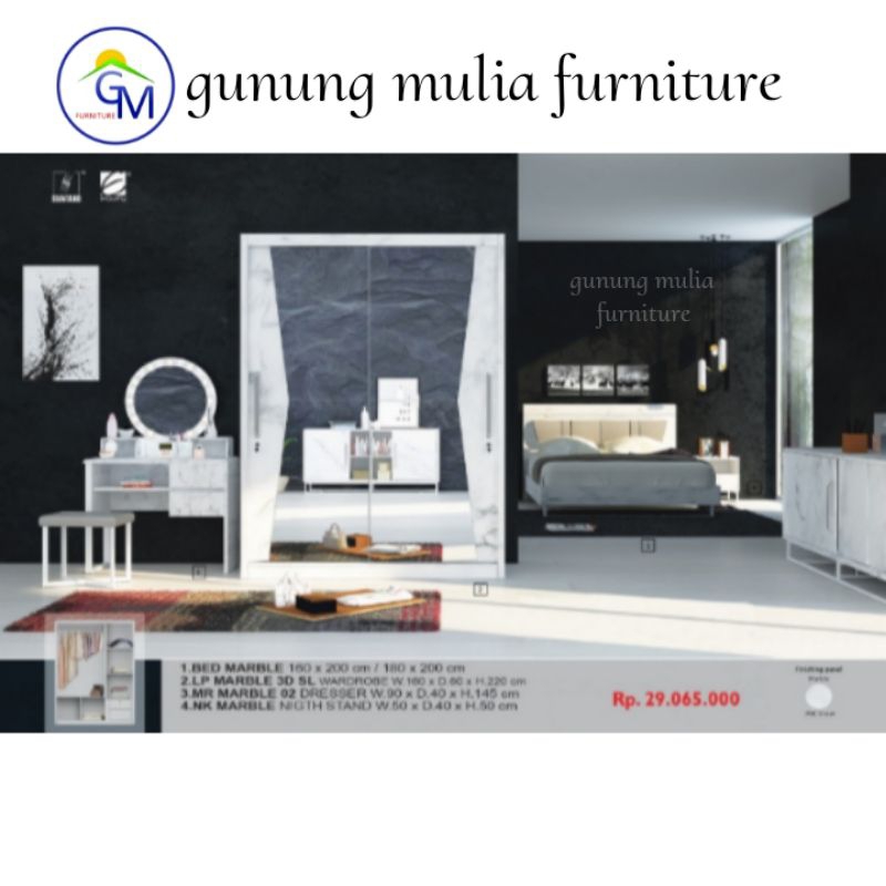 Bed Set Kamar Tidur Siantano 6