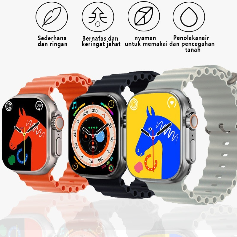 Display 2.12 Compass AMOLED Always On Inch HK8 Pro Max Gen 2 49 Bluetooth Smartwatch