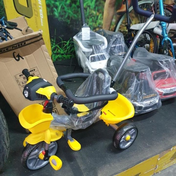 Sepeda tricycle anak roda tiga FAMILY VERDE F-8105 Lampu Musik Ban EVA Baby Tricycle
