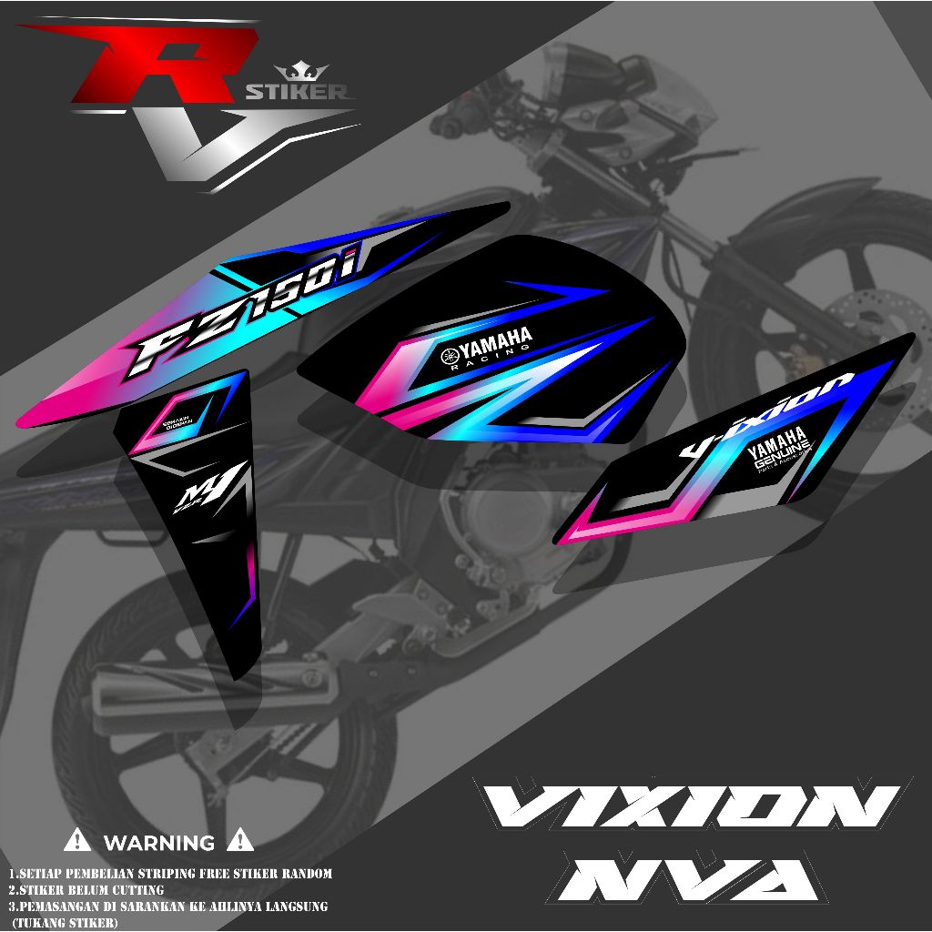 STIKER STRIPING VIXION NVA/STRIPING NEW VIXION ADVANCE/VIXION NEW