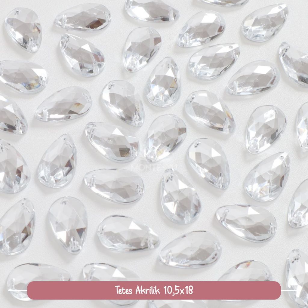 GROSIR Monte Manik Mote Beads Borci Payet  Akrilik 250gr Kristal Jahit Kecil Murah bisa COD