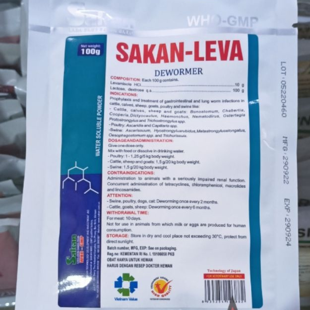 SAKAN LEVA 1 kg- levamid obat cacing ayam sapi kambing babi
