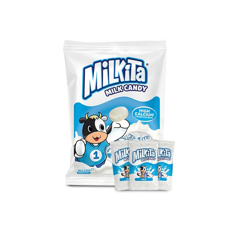 

Milkita Permen Rasa Susu 120 g Isi 30 Butir / Bag