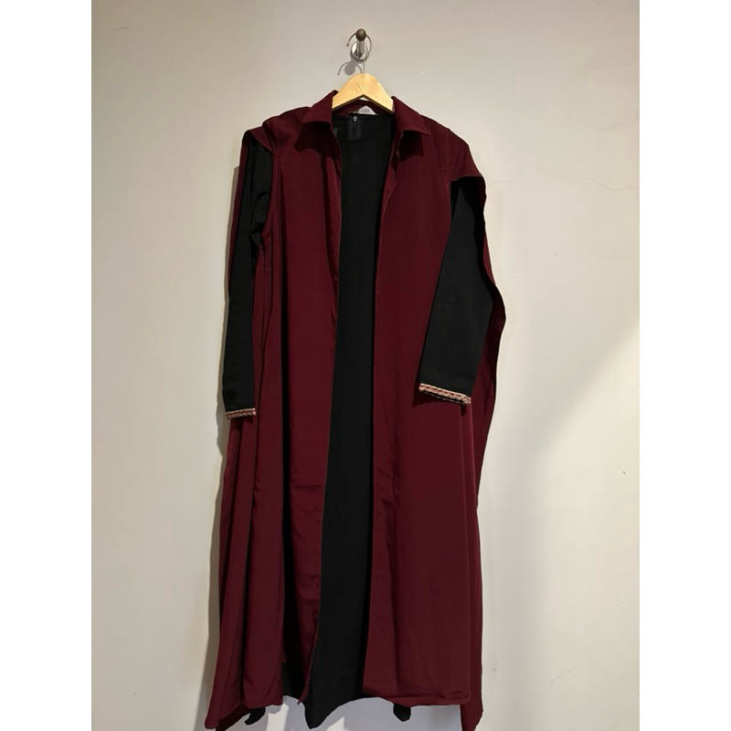 Dress/Gamis Rompi Lebaran Hitam ZOYA Preloved