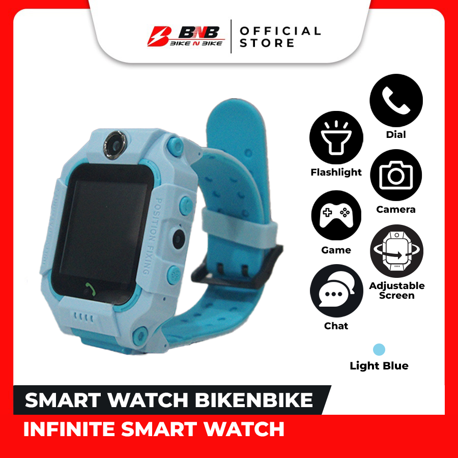 Jam Tangan Pintar Anak Infinite Digital Rotasi 360 Dua Kamera (Pakai Simcard, GPS) - BikeNBike-3