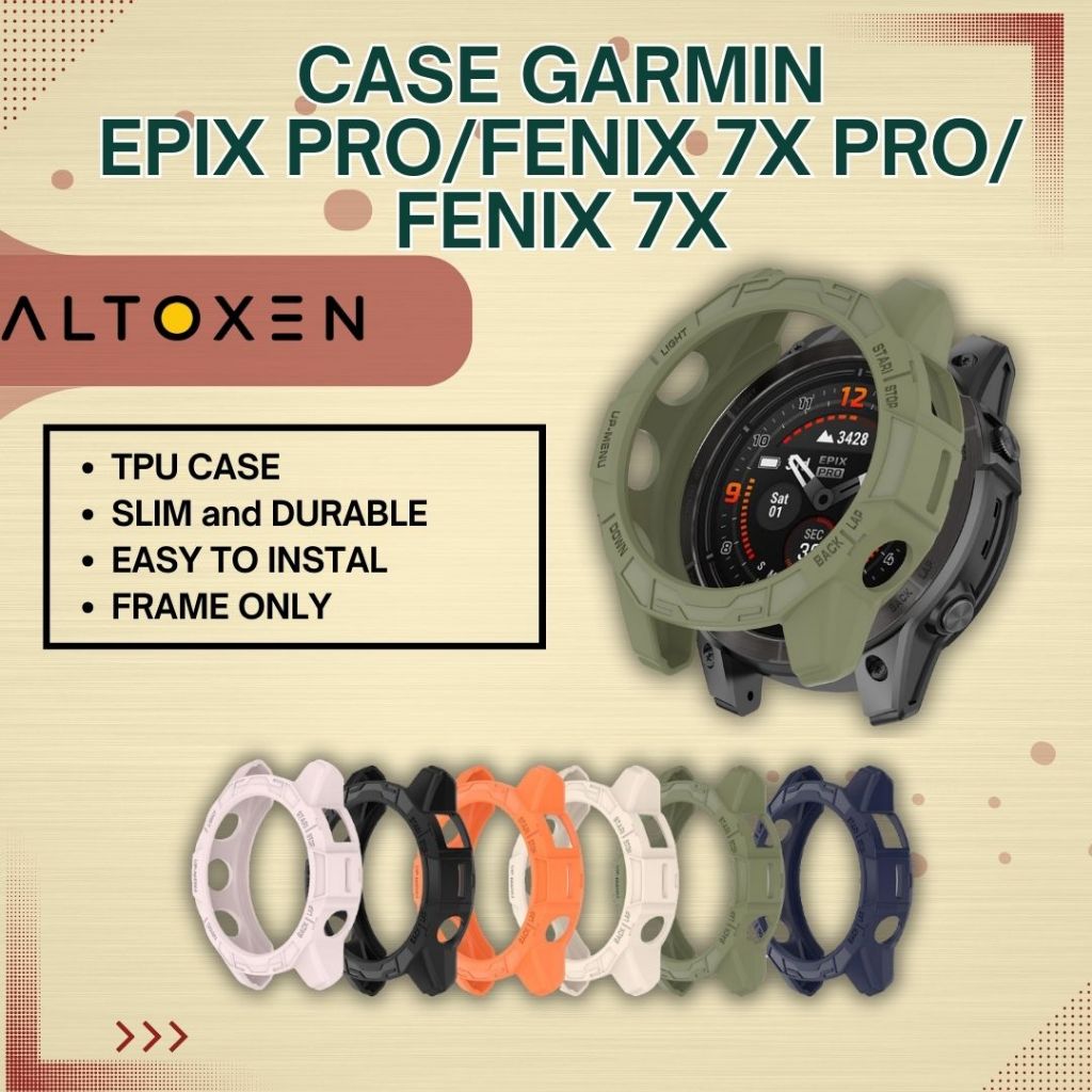 Case Garmin EPIX Pro / Fenix 7X Pro / Fenix 7X  Smartwatch Case  Pelindung jam tangan Garmin