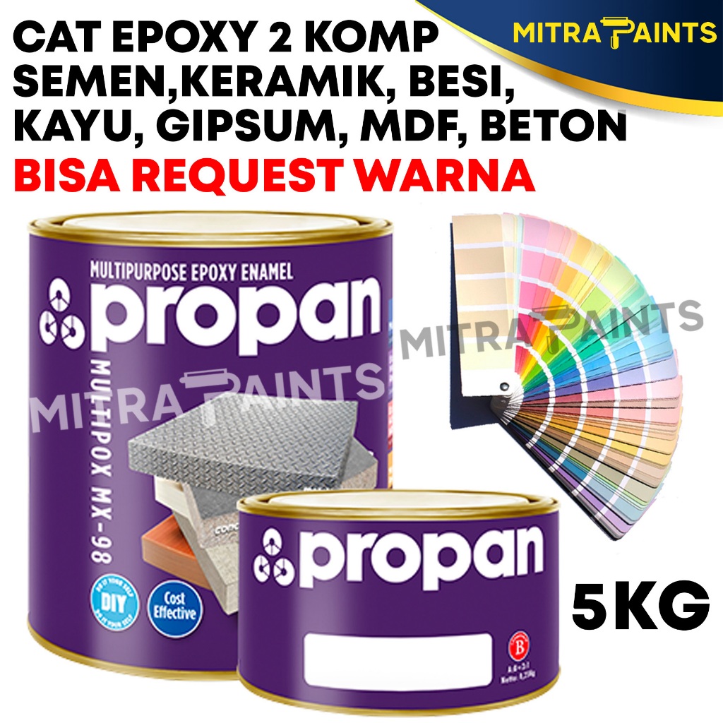 [TAHAN GESEK] MULTIPOX MX-98 CAT EPOXY 2 KOMPONEN PROPAN 5 KG / CAT LANTAI TEMBOK SEMEN KERAMIK BETO