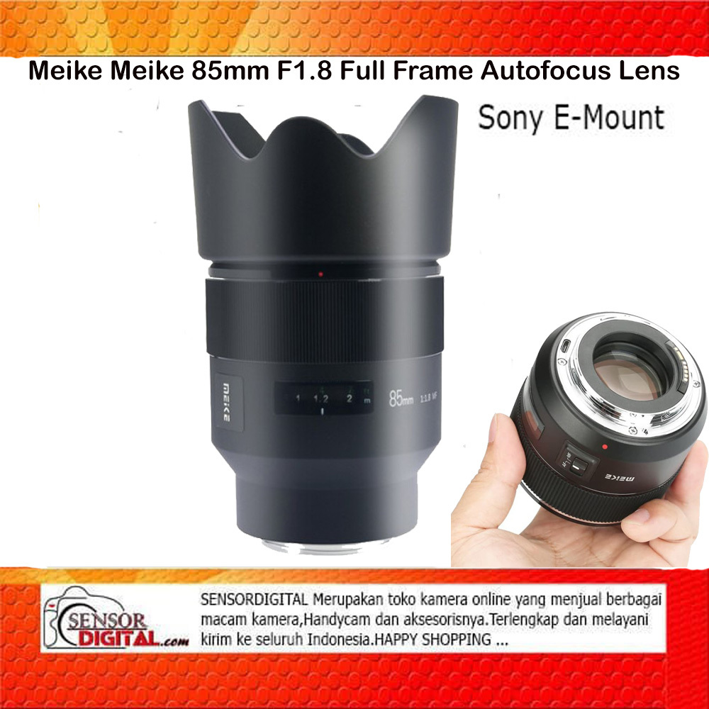 Meike 85MM F1.8 FF STM For Sony E-Mount - Lensa Meike 85MM FE