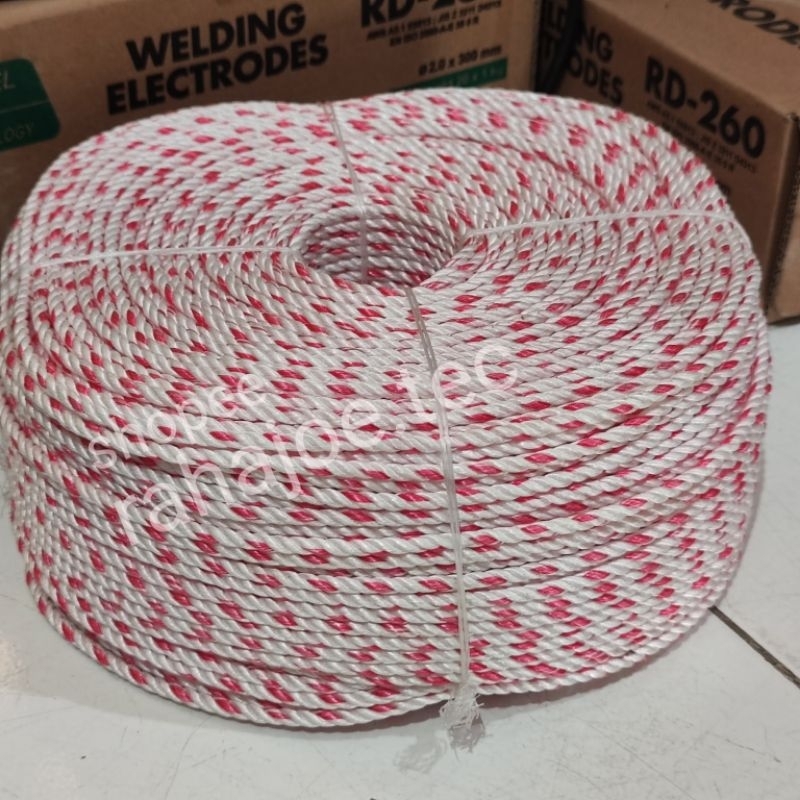 Tali Nylon Nilon 5mm Tambang Recoil Starter Genset 5 mm ROLL 200 Meter