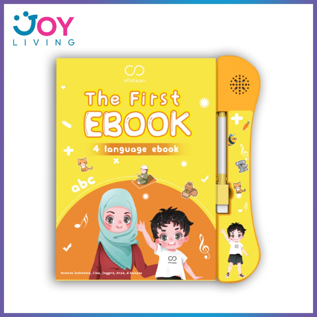 Buku Mainan Pintar Anak 4 bahasa | E-book muslim | Mainan buku edukasi anak | buku elektronik anak |