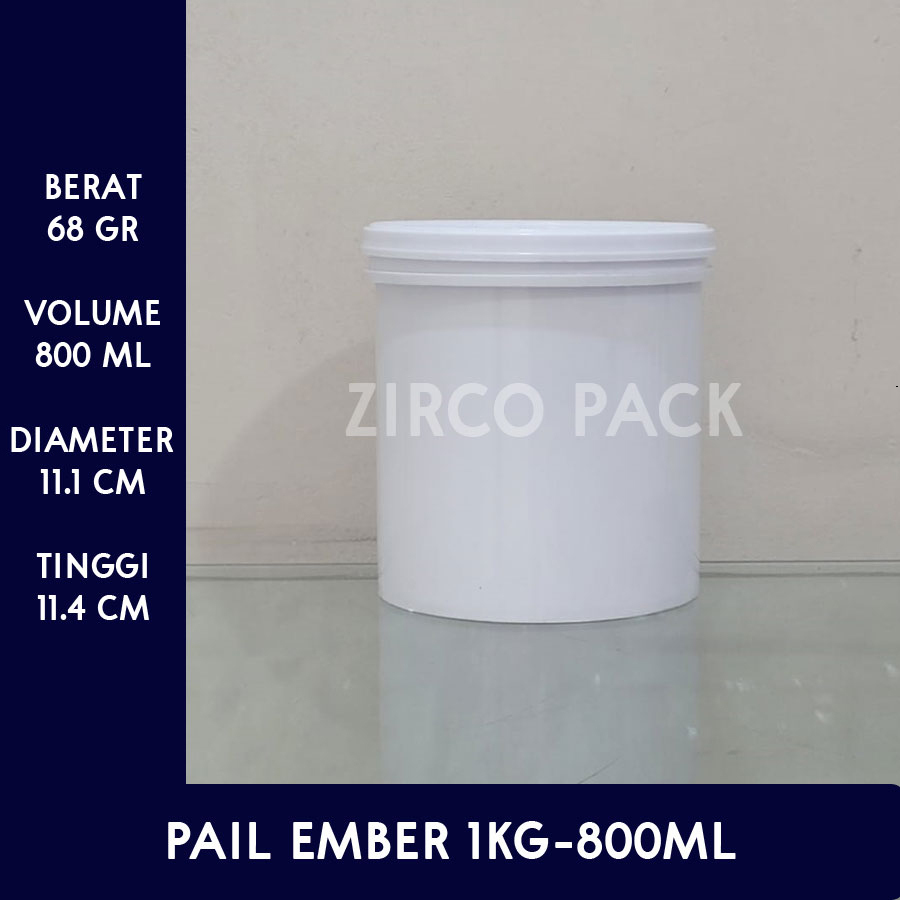 Ember Pail Plastik 1KG / 800 ML Baru Food Grade , Bisa Untuk Makanan