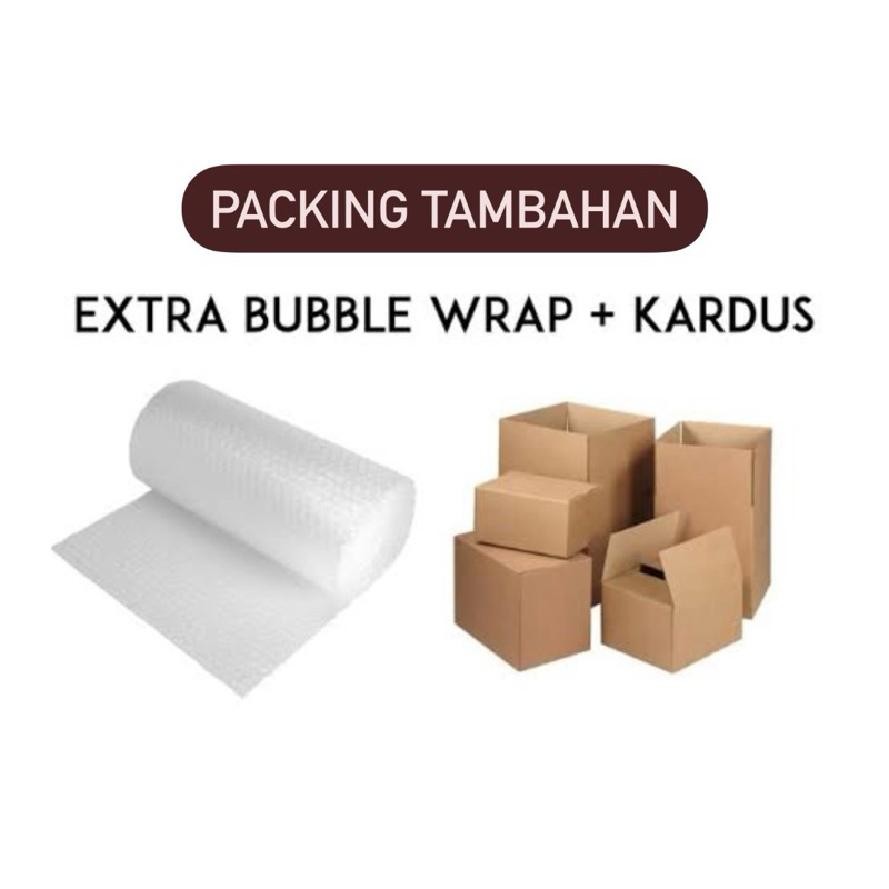 

Extra Packing Bubble / Kardus | Packing Tambahan | DUS BBW