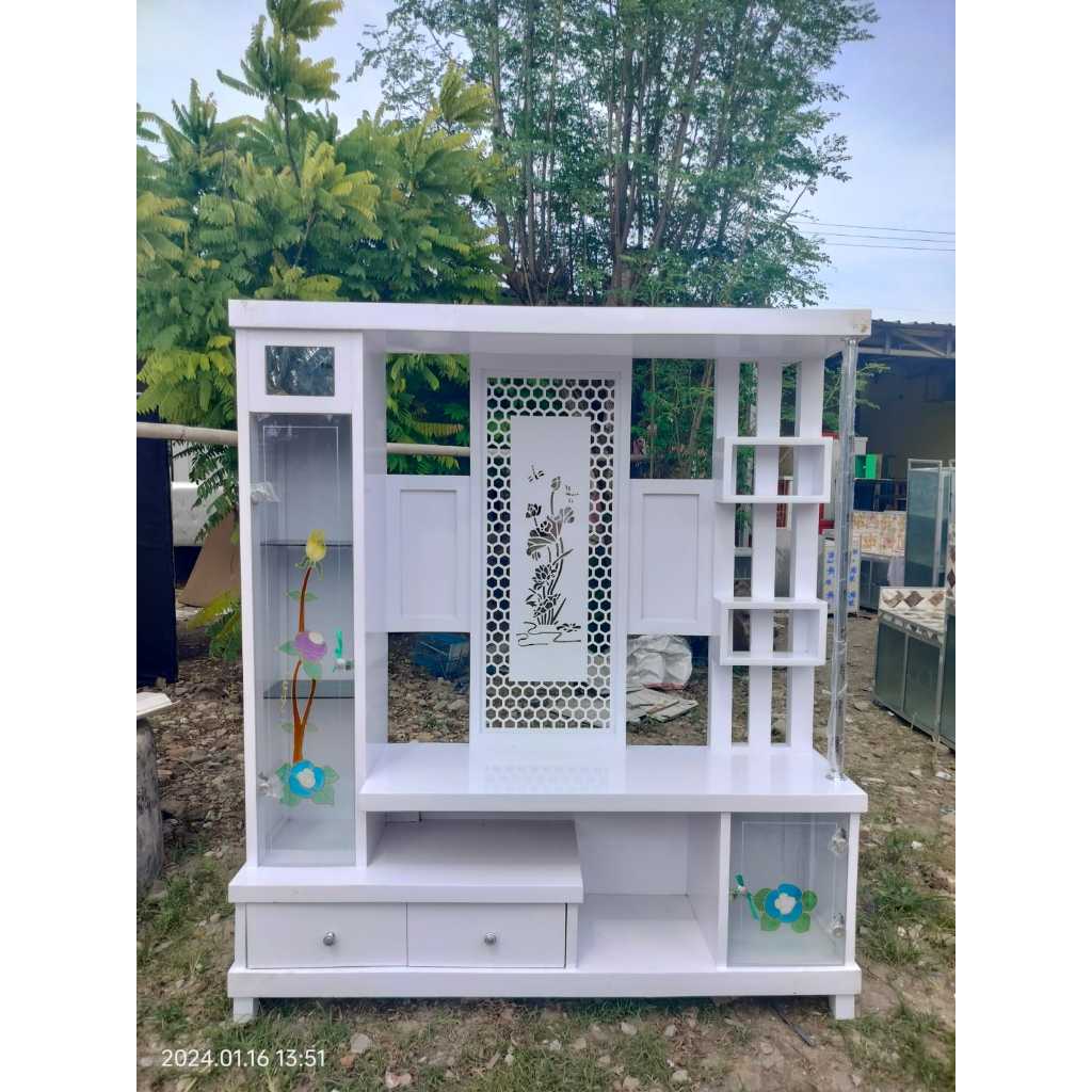 BUFET PARTISI KRISTAL STANDAR / BUFET PARTISI KACA MINIMALIS / BUFET PARTISI AVANZA LUCU / BUFET PAR