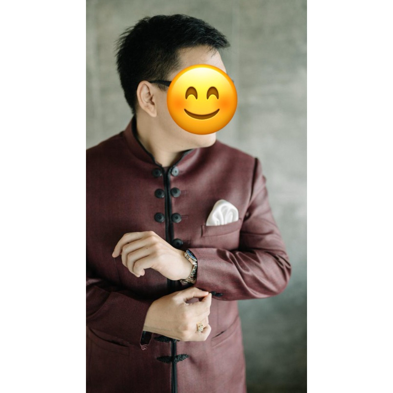 preloved set jas pria cheongsam tingjing