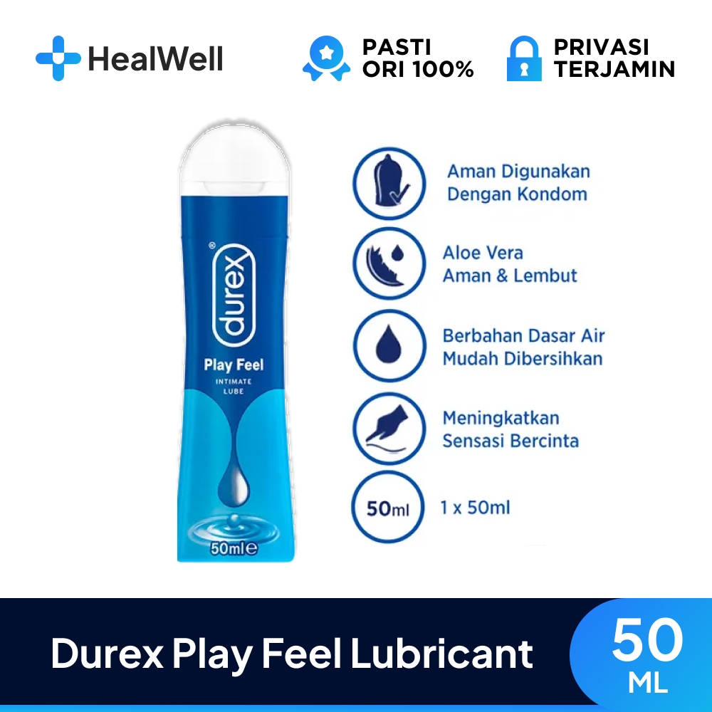 Pelumas Durex Play Feel Lubricant 50 Ml Lubricant Water Based