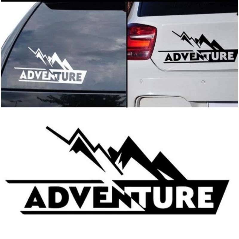 Cutting Stiker Adventure Sticker Kaca Mobil Adventure