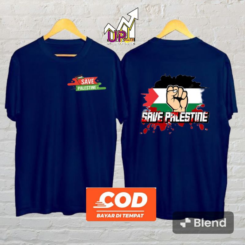 save kaos SAVE PALESTINE//KAOS DEWASA SAVE PALESTINE//big zize jumbo