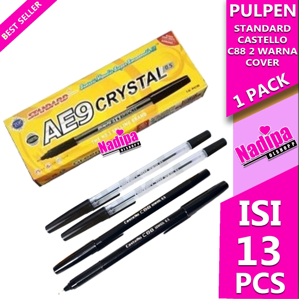 

PULPEN CASTELLO C88 CRYSTAL / DOP TINTA HITAM NADIPA OLSHOPP