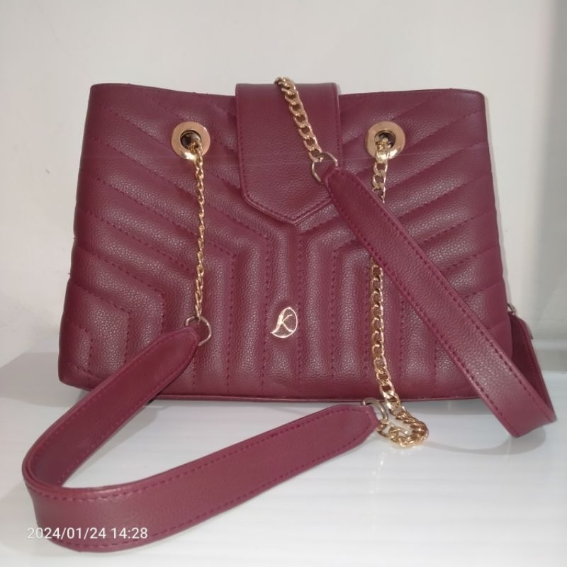 [ PL ] Kian Laura Bag • Maroon