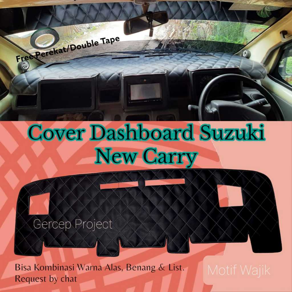 Cover Alas Dashboard Suzuki NEW CARRY Tayo Mobil Pelindung Dasbor Kulit Premium Aksesoris Interior