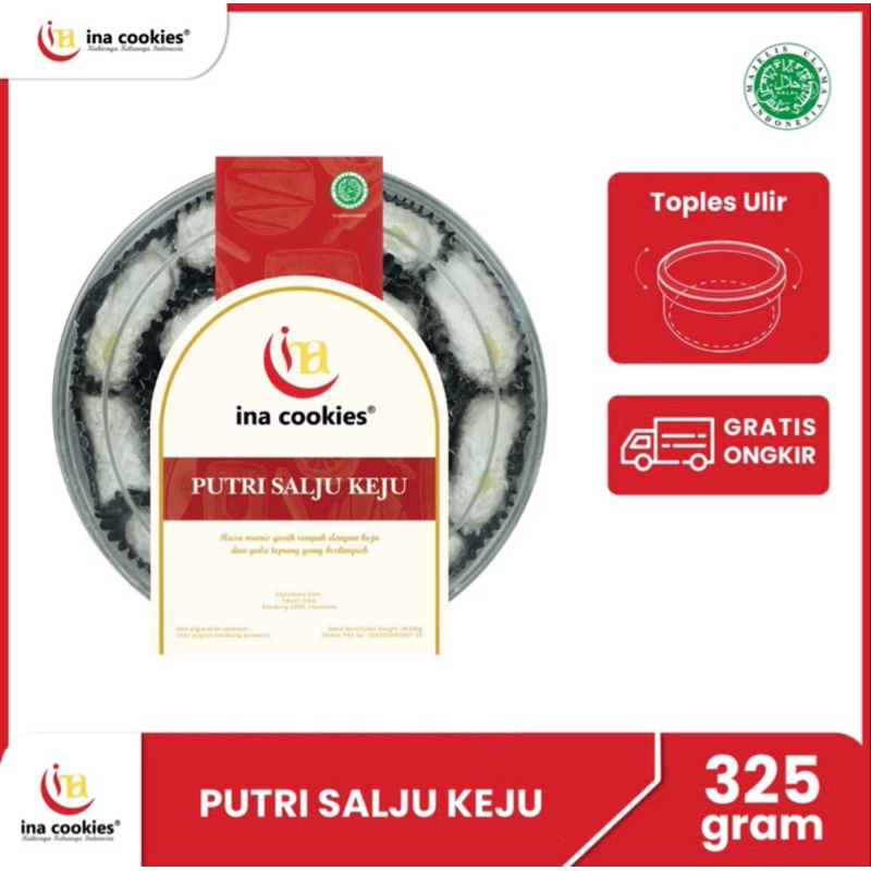 

Ina Cookies Kue Kering Premium Putri Salju Keju Toples Reguler