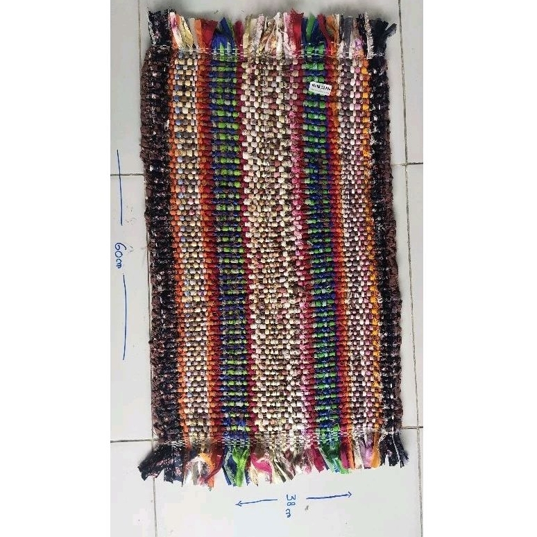 keset ketupat / lap kaki /keset rajut / keset anyaman kamar mandi