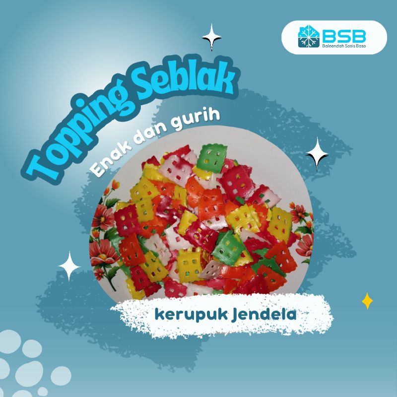 

Kerupuk Jendela | 220 gram | topping seblak enak renyah