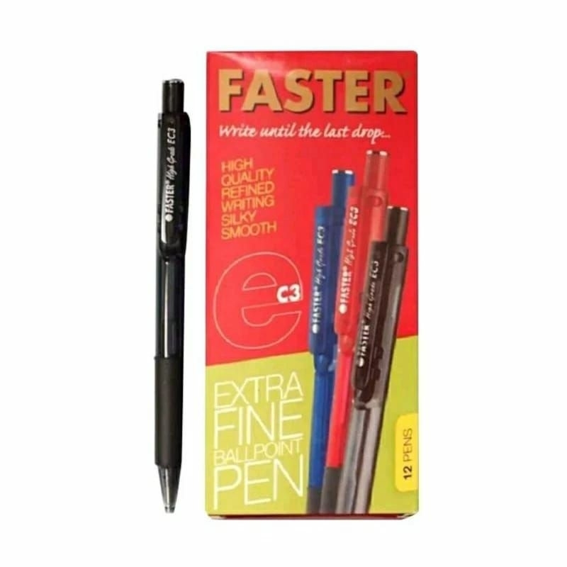 

Pulpen Faster EC3 Extra Fine Clikcer 0,7mm (isi 12 pcs)