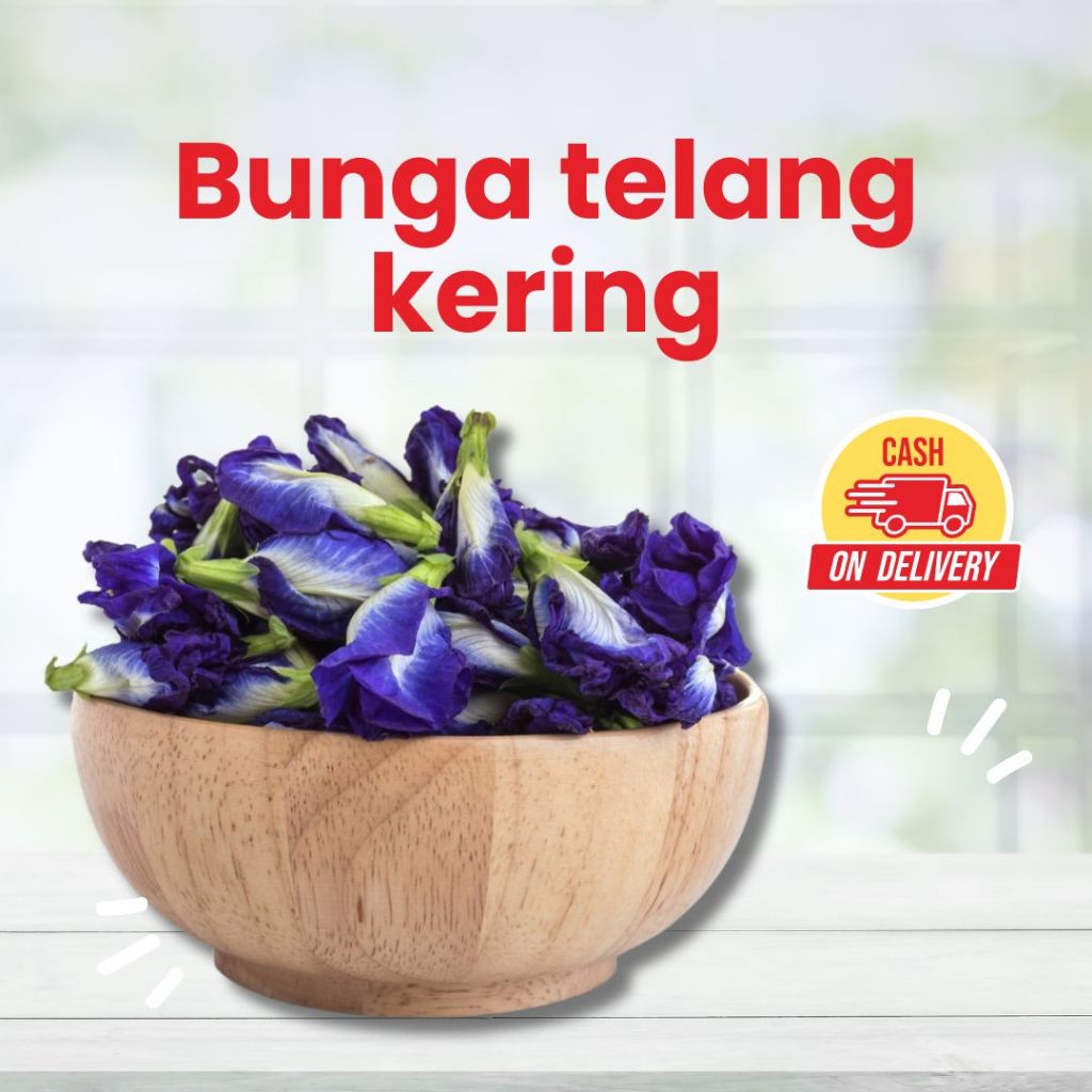 

BUNGA TELANG KERING UNTUK KESEHATAN TEH UNGU TEH BIRU READY MAKASSAR