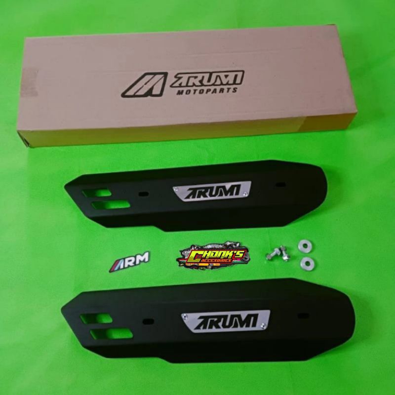COVER KNALPOT BEAT SCOOPY GENIO ARM ARUMI TAMENG KNALPOT