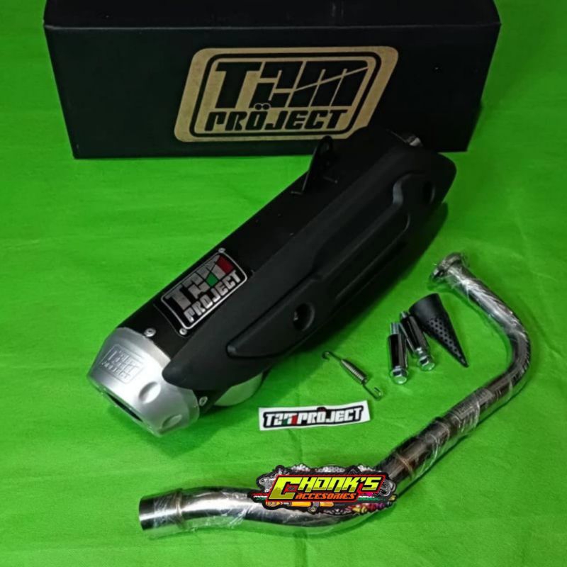 KNALPOT TZM PROJECT RACING VARIO 125/150 LED NEW / KNALPOT TZM RACING VARIO 125 150 LED NEW