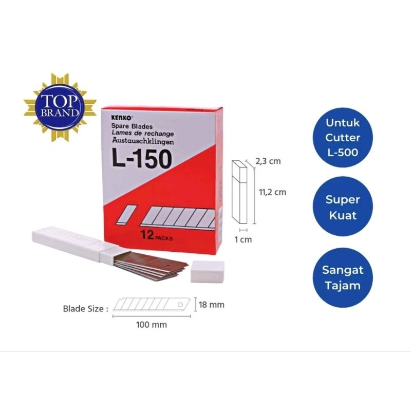 

Isi Cutter Kenko Besar L-150 Grosir 12 Pcs