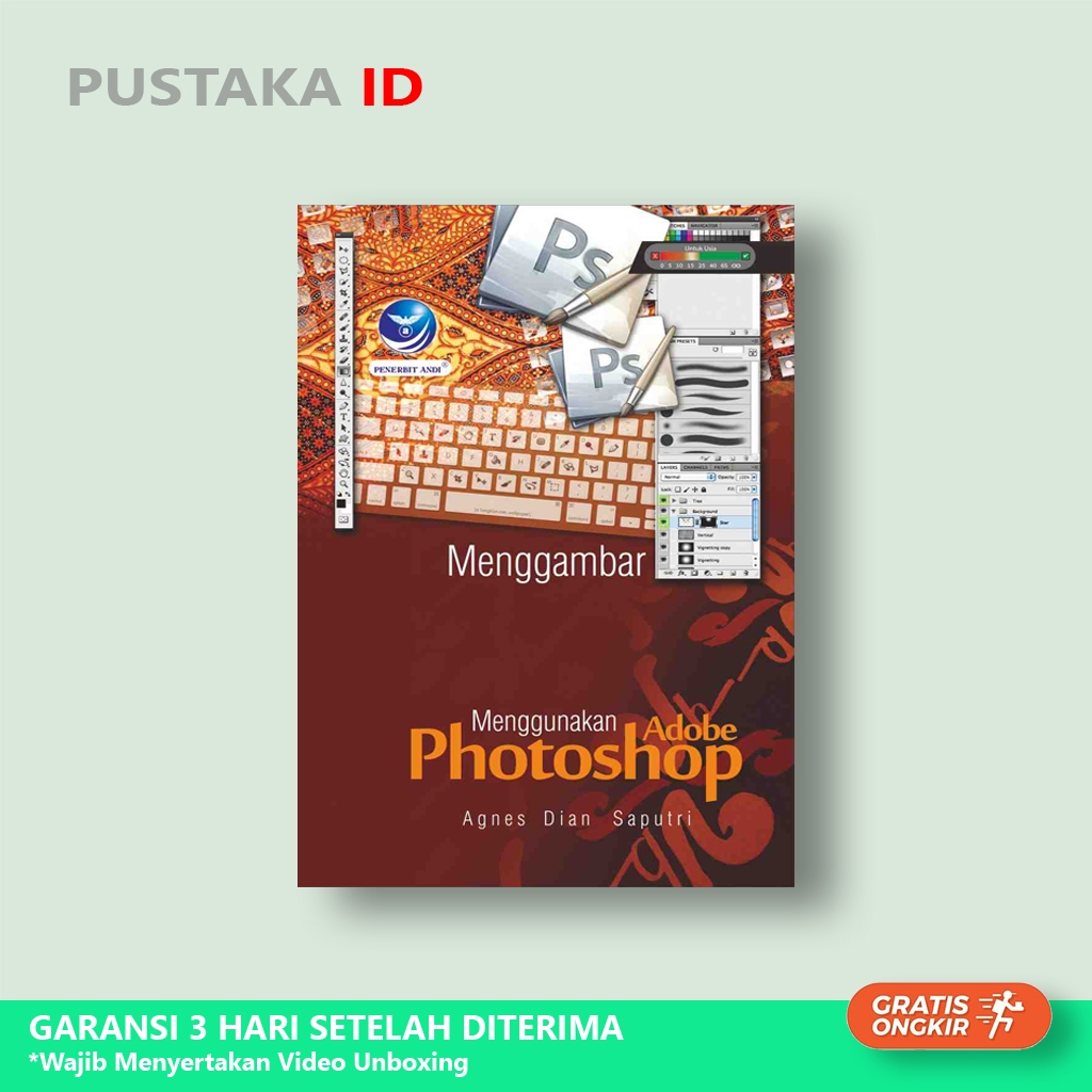 Buku Menggambar Batik Menggunakan Adobe Photoshop - Original