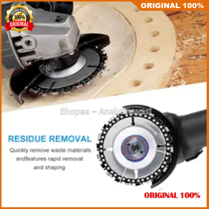 Mata Gergaji Gerinda 4 Inch Chainsaw Disc Gerinda Kayu Potong Ukir 100% ASLI ORIGINAL