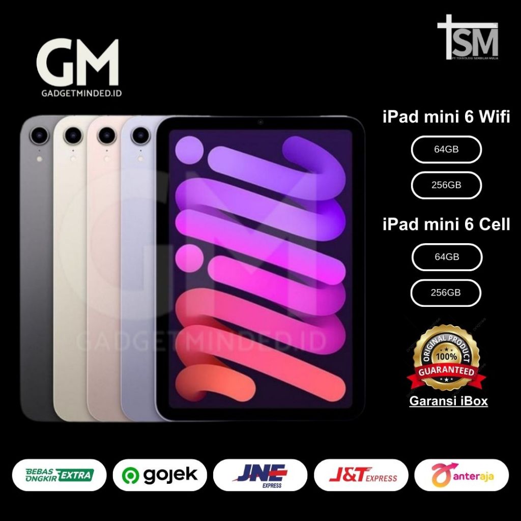 iBox iPad mini 6 (64GB/256GB) Garansi Resmi Indonesia