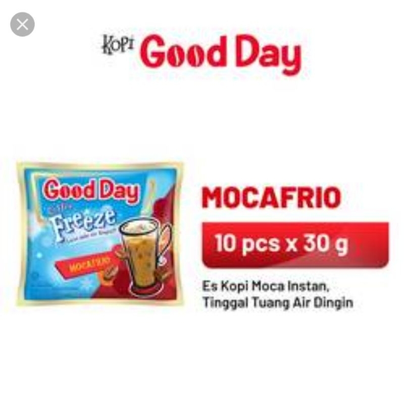 

Good Day Coffee Freeze Mocafrio Renteng (10 x 30 Gr)