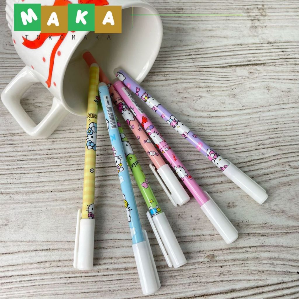 

PULPEN ODEMEI HELLO KITTY PGK-1116 pen bisa di hapus pen eraseable pena bolpen tinta cair perlengkapan alat tulis kantor sekolah