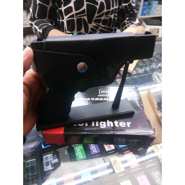 Mancis Korek Api Pistol Glok 18 Australia Mancis jet Bara Free sarung