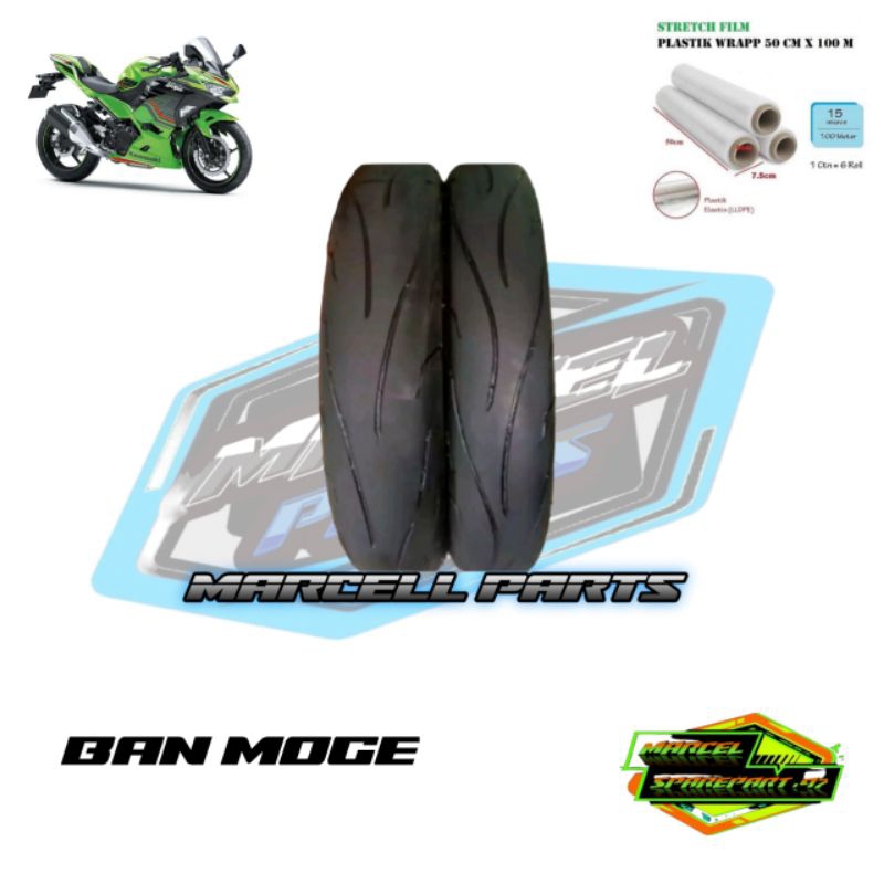 PAKET BAN SEPASANG BAN COPOTAN MOGE MEREK ZENEOS UK 110/70 140/70 - 17 BAN COPOTAN MOGE NINJA CBR VI