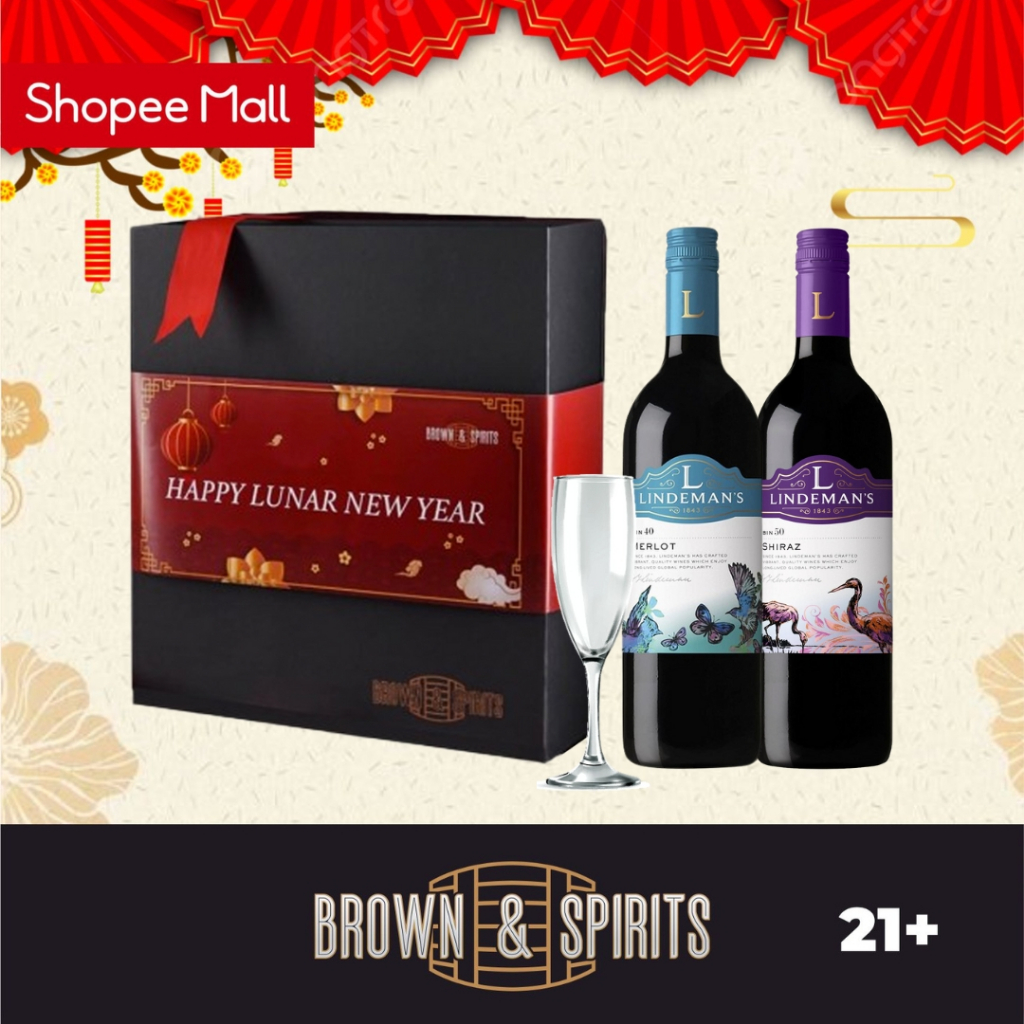 Lindemans Wine + Hampers CNY Wine Box/ Gift Box Imlek