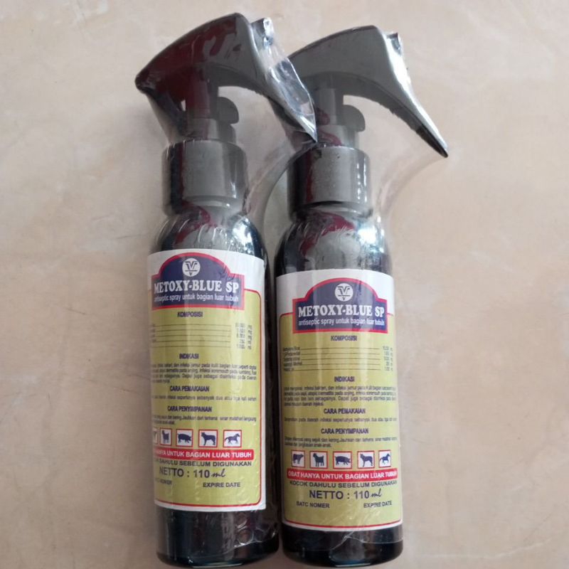 METOXY-BLUE SP 110 ml obat luka semprot seperti gusanex