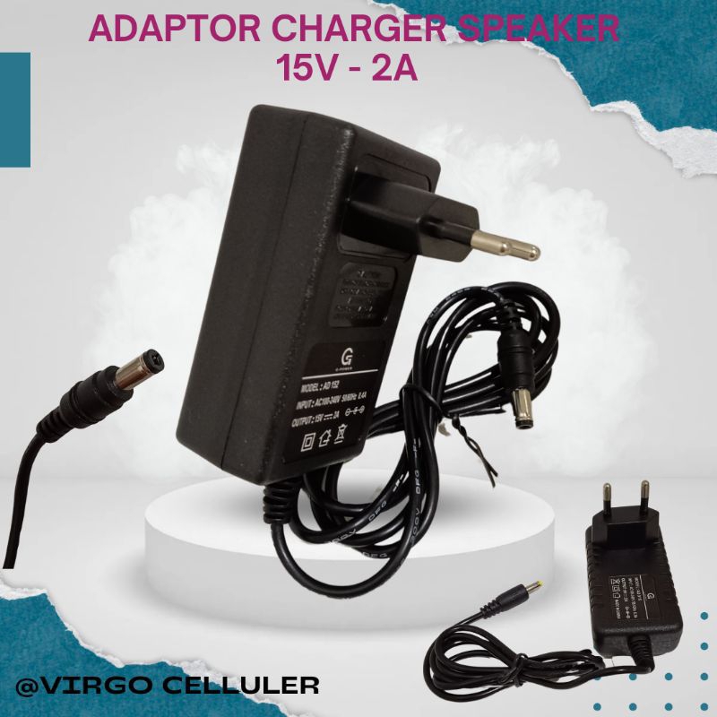 [PROMO] Charger Speaker AC to DC 15V - 2A / Charger Speaker portable universal