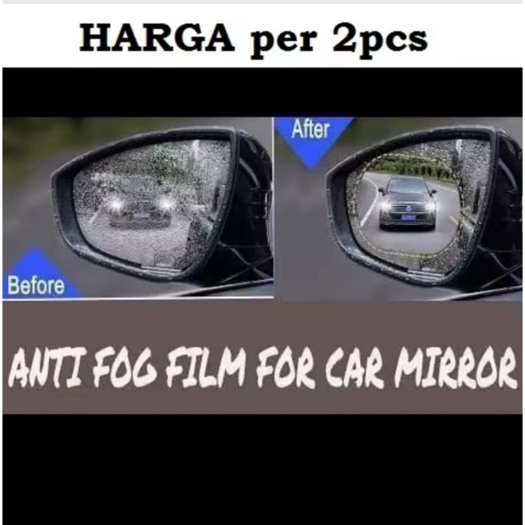 KACA SPION MOBIL ANTI HUJAN ANTI FOG KACA FILM SPION MOBIL ANTI FOG SPION MOTOR