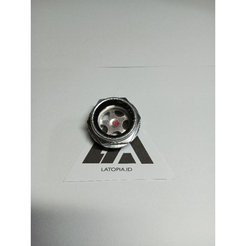 tutup fiter oli transparan stainless buat motor beat Scoopy vario  adv