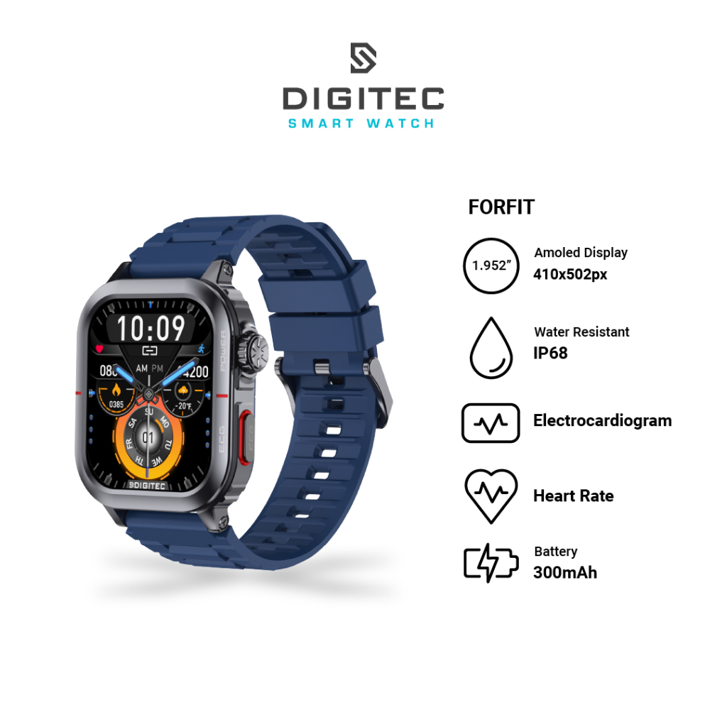 Smartwatch Digitec FORFIT Free Extra Strap + Screen Protector