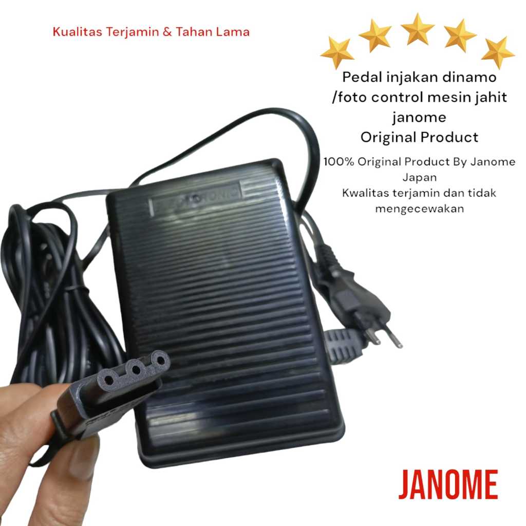 JANOME GENUINE PART Pedal Injakan Dinamo Mesin Jahit Janome - MODEL KD-2902