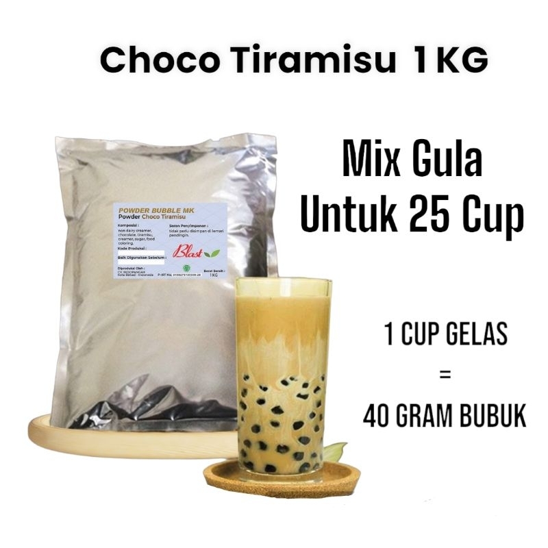 

Bubuk CHOCO TIRAMISU 1 KG - Powder Minuman Bubuk - ( Mix Creamer + Gula )