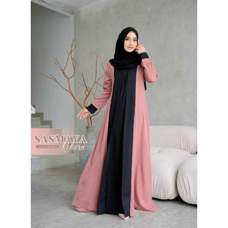 Sasmaya by ANB gamis daily dress polos