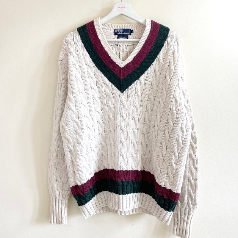 POLO RALPH LAUREN HAND KNIT SWEATER rajut tangan