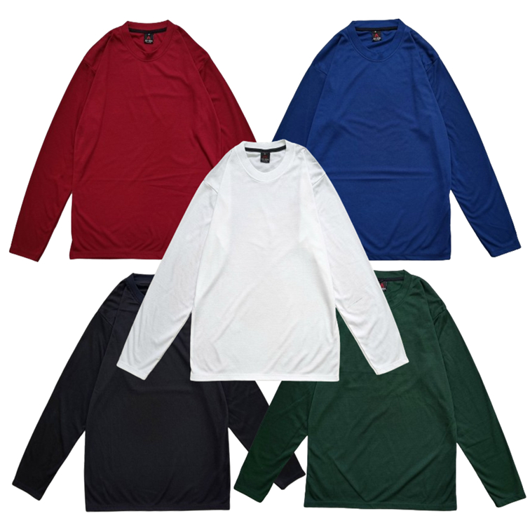 KUROSHIRO - Kaos Laki Laki Polos Panjang Baju Pria Dewasa